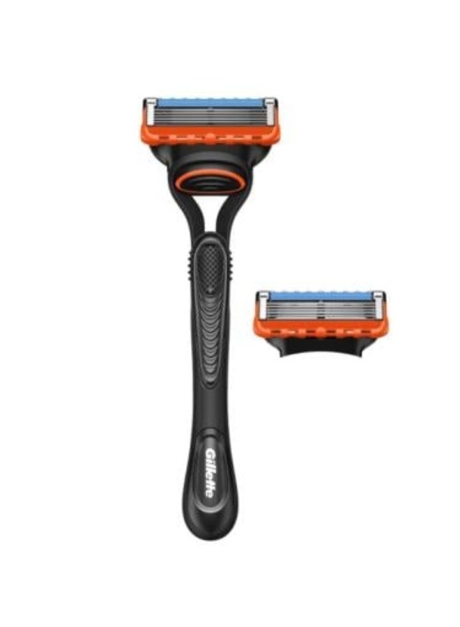 Fusion 5 Refillable Razor For Men - 2 Blades